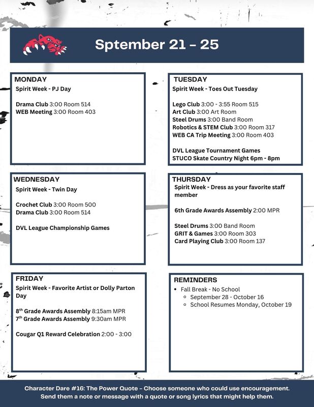 Weekly Events