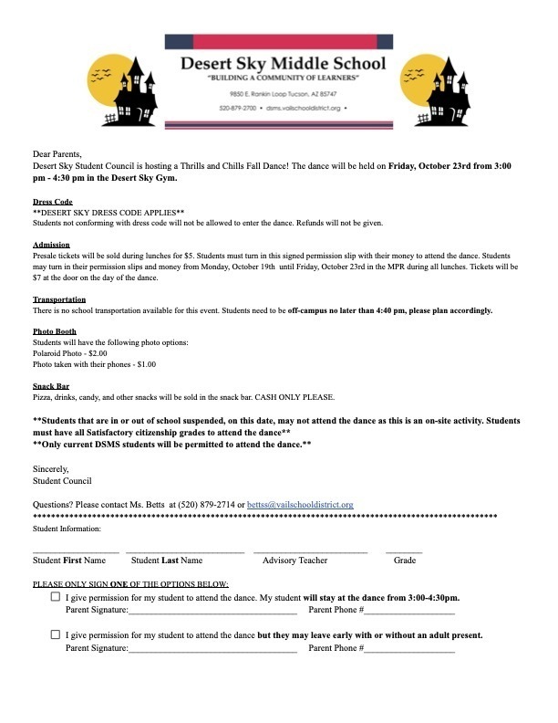 permission slip
