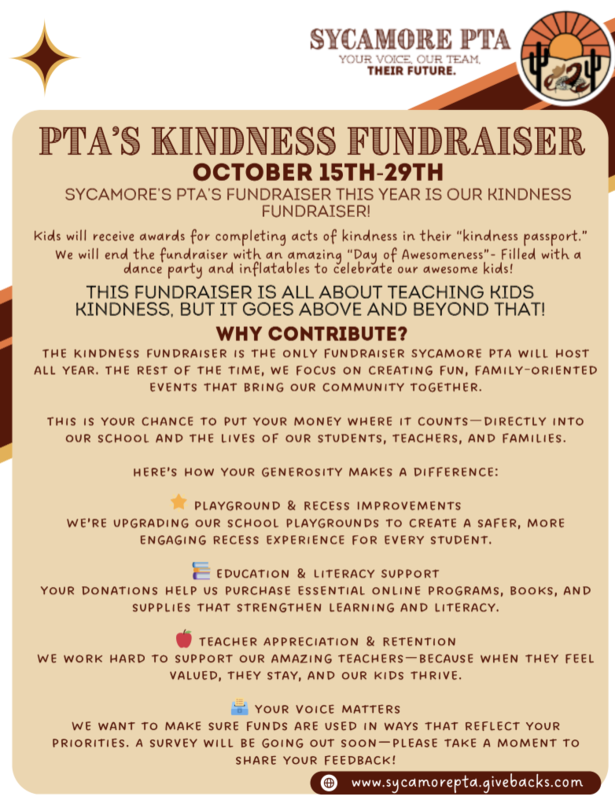 PTA Kindness Fundraiser