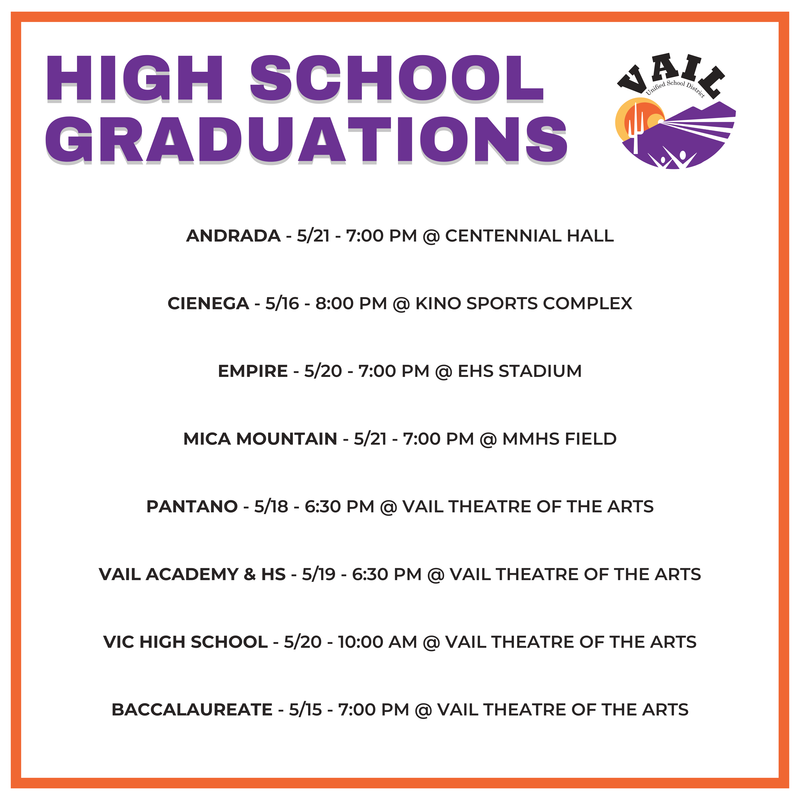 high school graduation dates