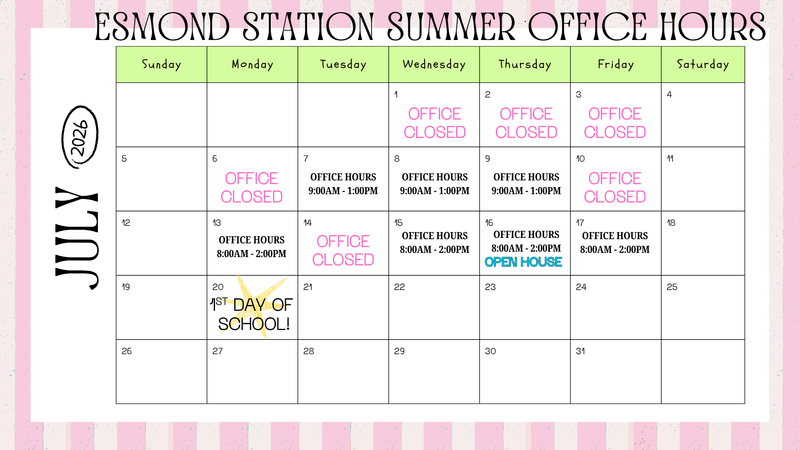 July Office hours