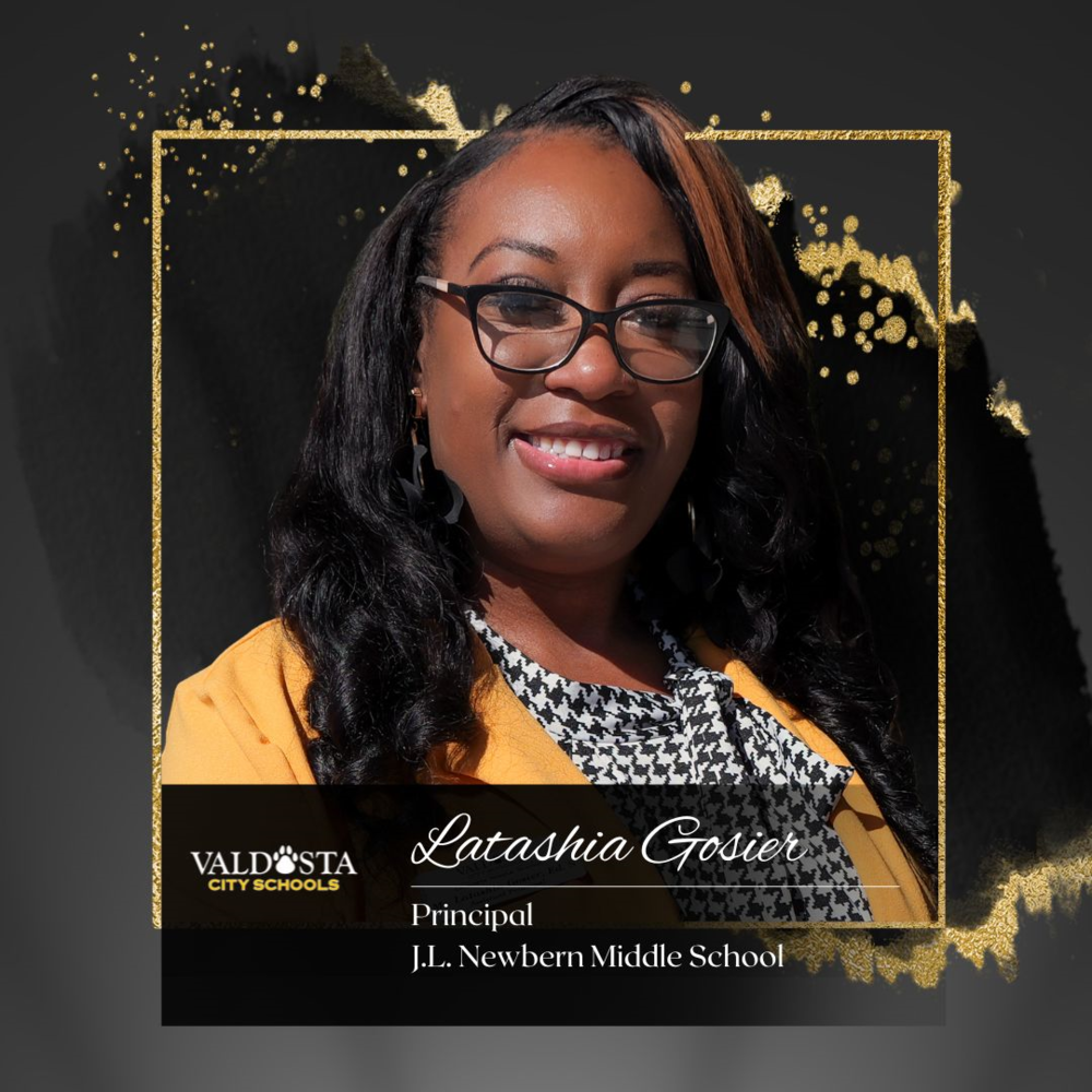 Ms. Latashia Gosier, new principal of J.L. Newbern Middle School