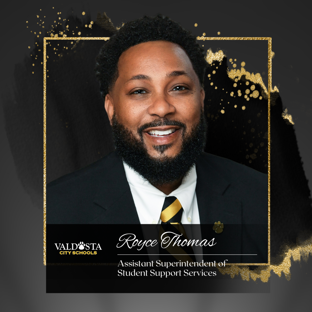 Mr. Royce Thomas, Assistant Superintendent for Student Support Services