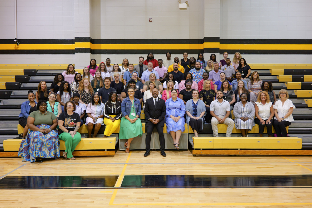 Group photo of attendees with Dr. Lockhart