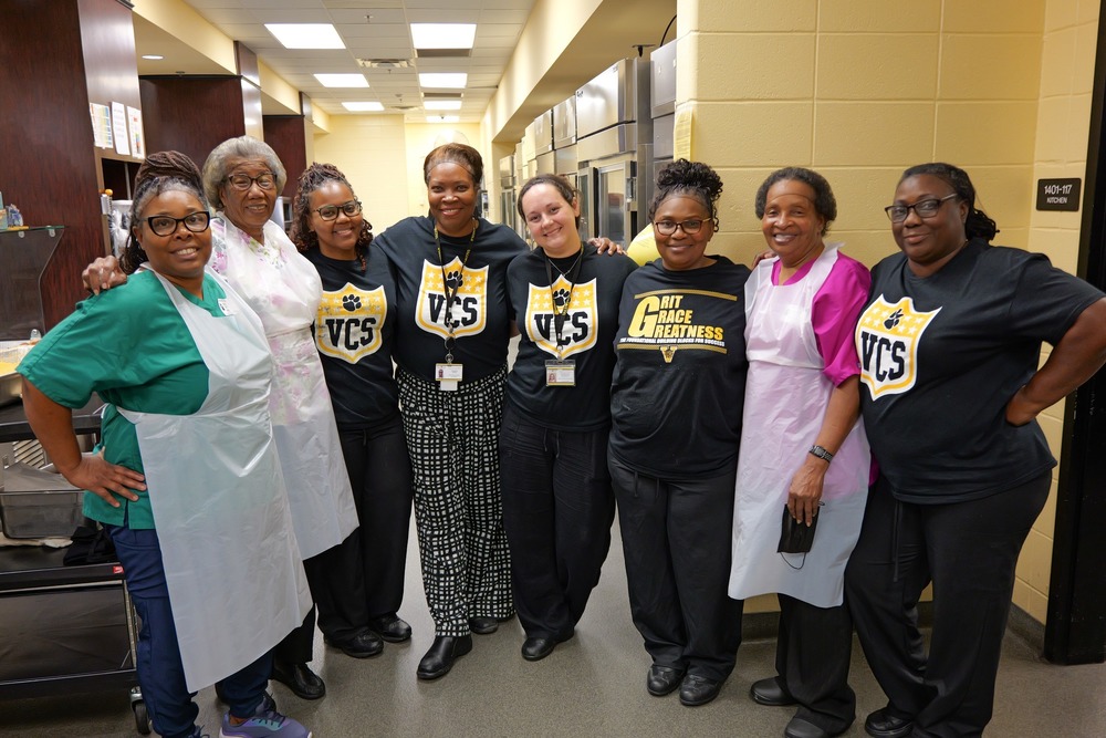 Group photo of retirees with current nutrition staff