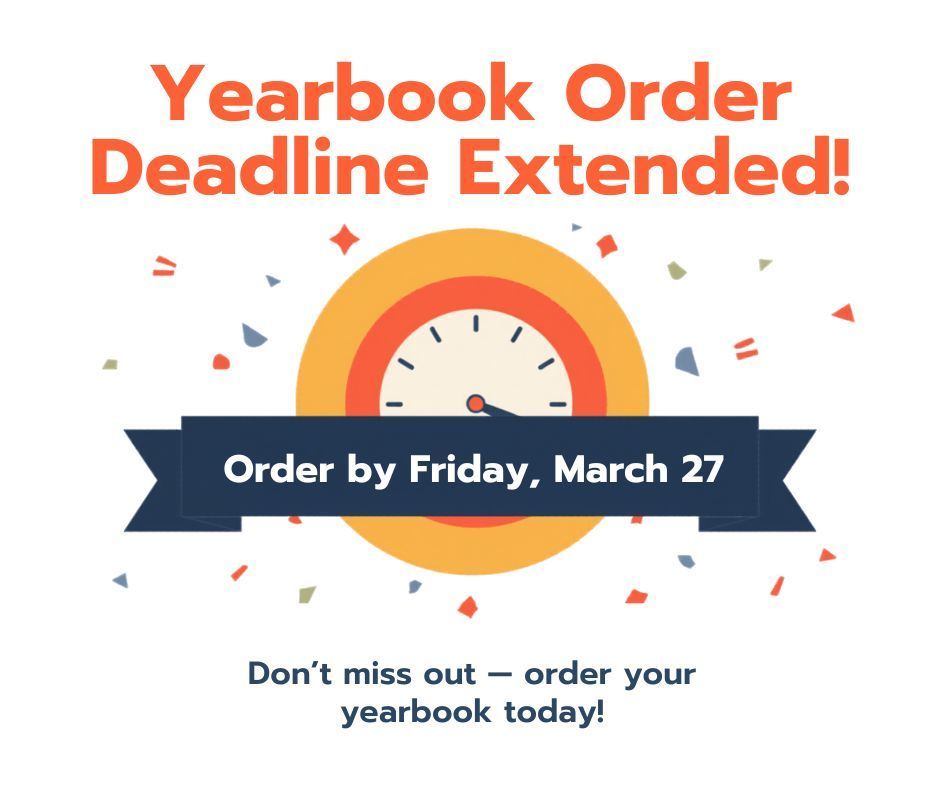 Yearbook Order Deadline Extended