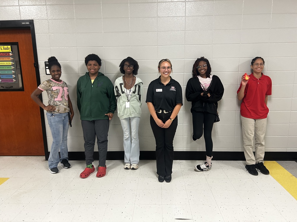 group photo of students and VSU Rep