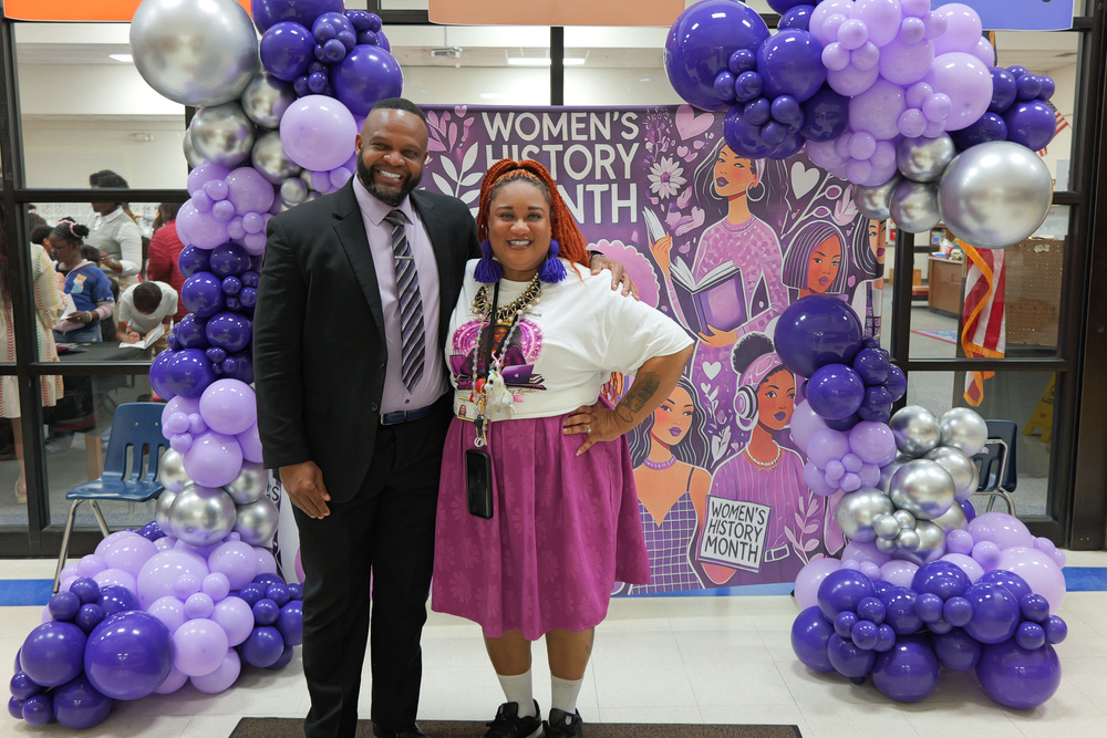 Ms. Greer with principal of SLM