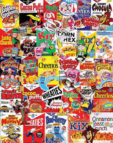 cereal boxes