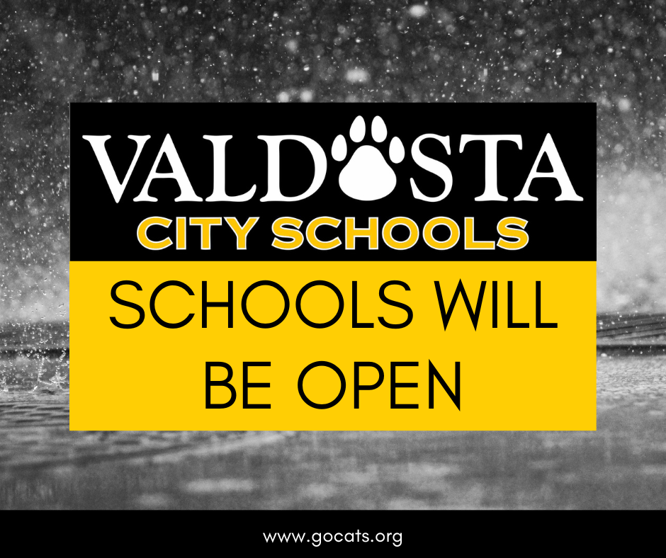 Schools will be open!