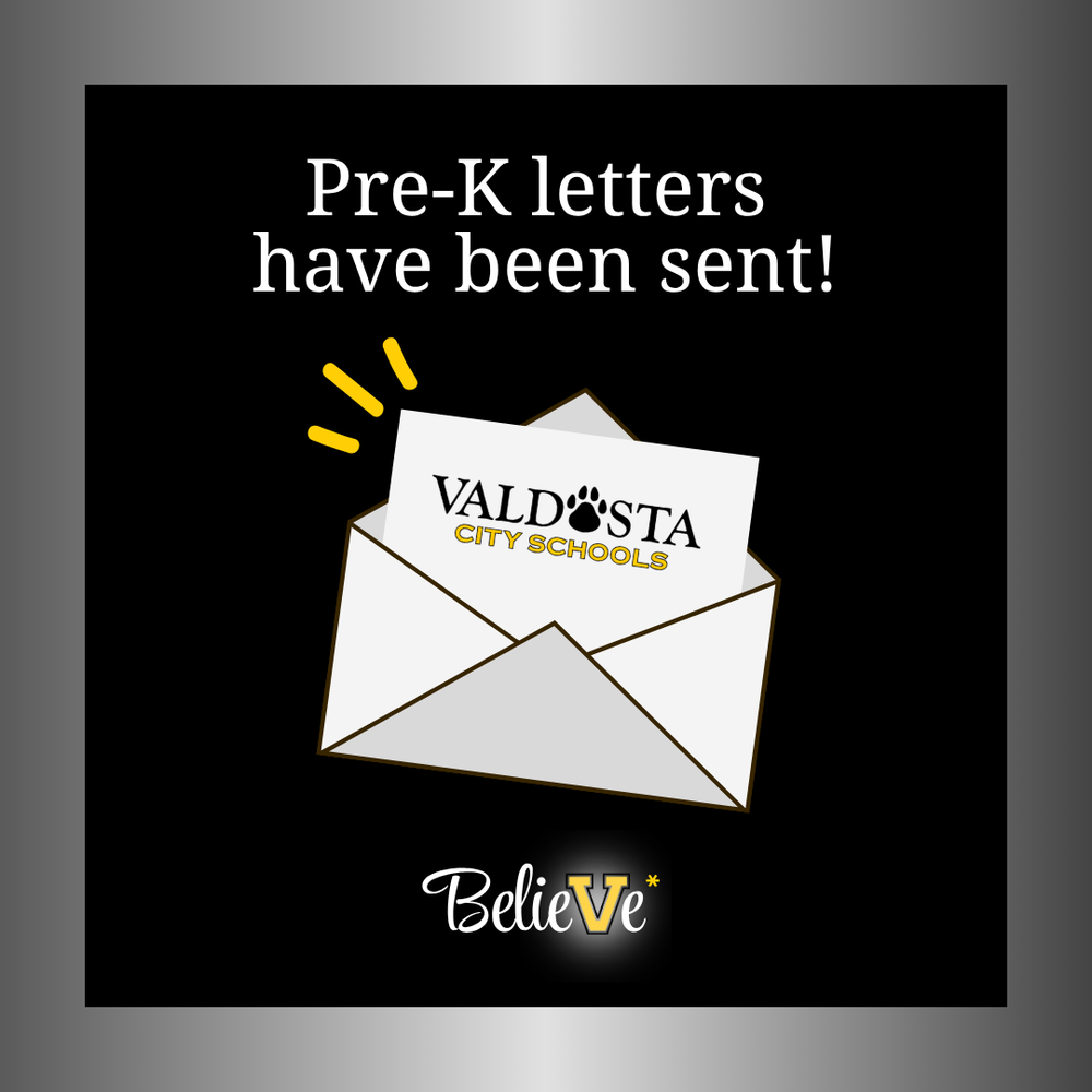 Decorative image: Pre-K letters have been sent!