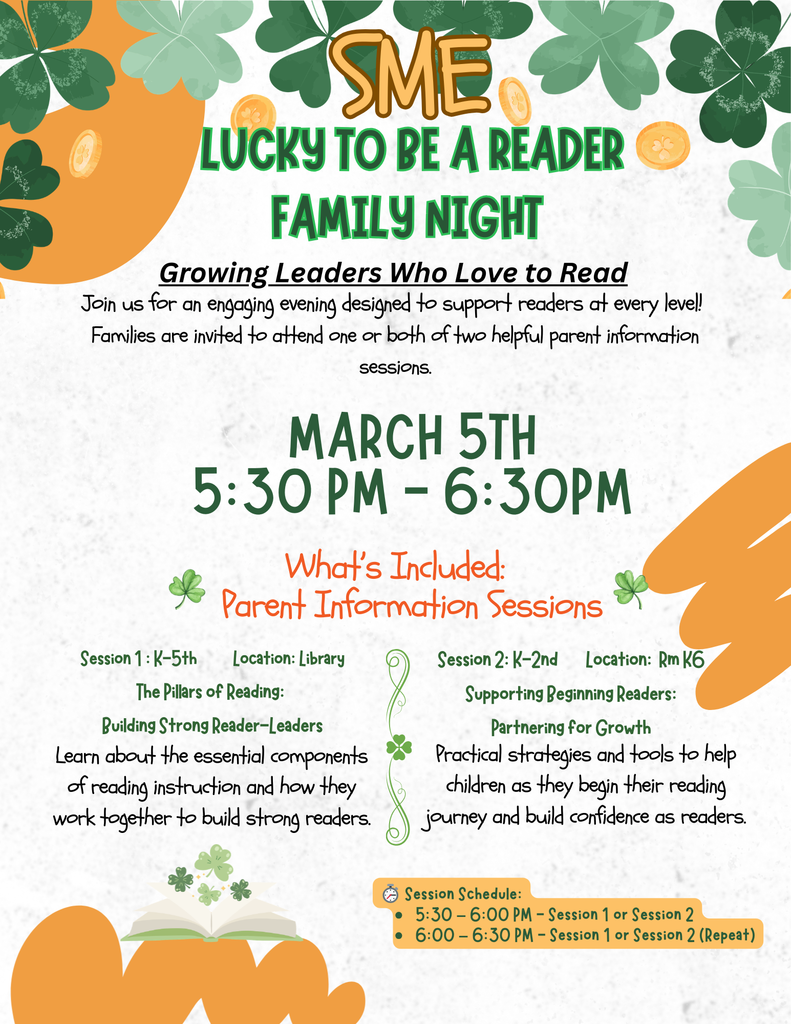 lucky to be a reader parent night