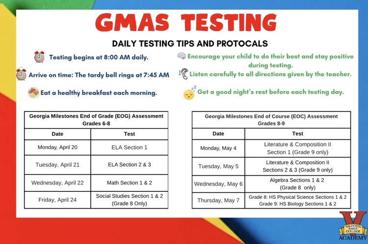 GMAS Schedule 