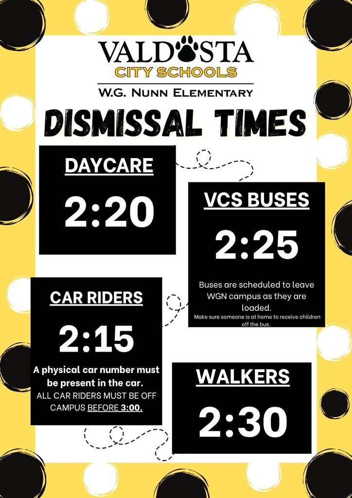 Dismissal 2026-2027