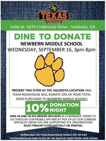 Dine To Donate September 