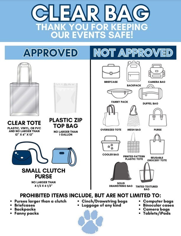Camden Clear Bag Info