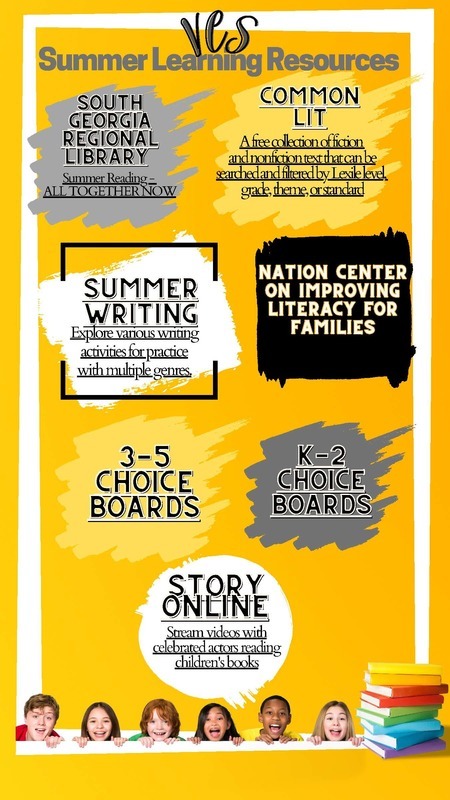 VCS Summer Learning Resources for ELA VCS Summer Learning Resources for ELA