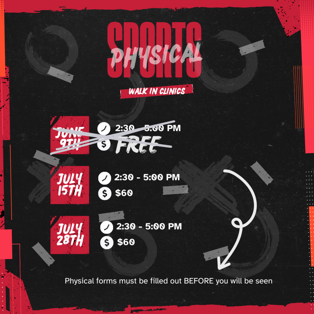 Sports Physical Schedule