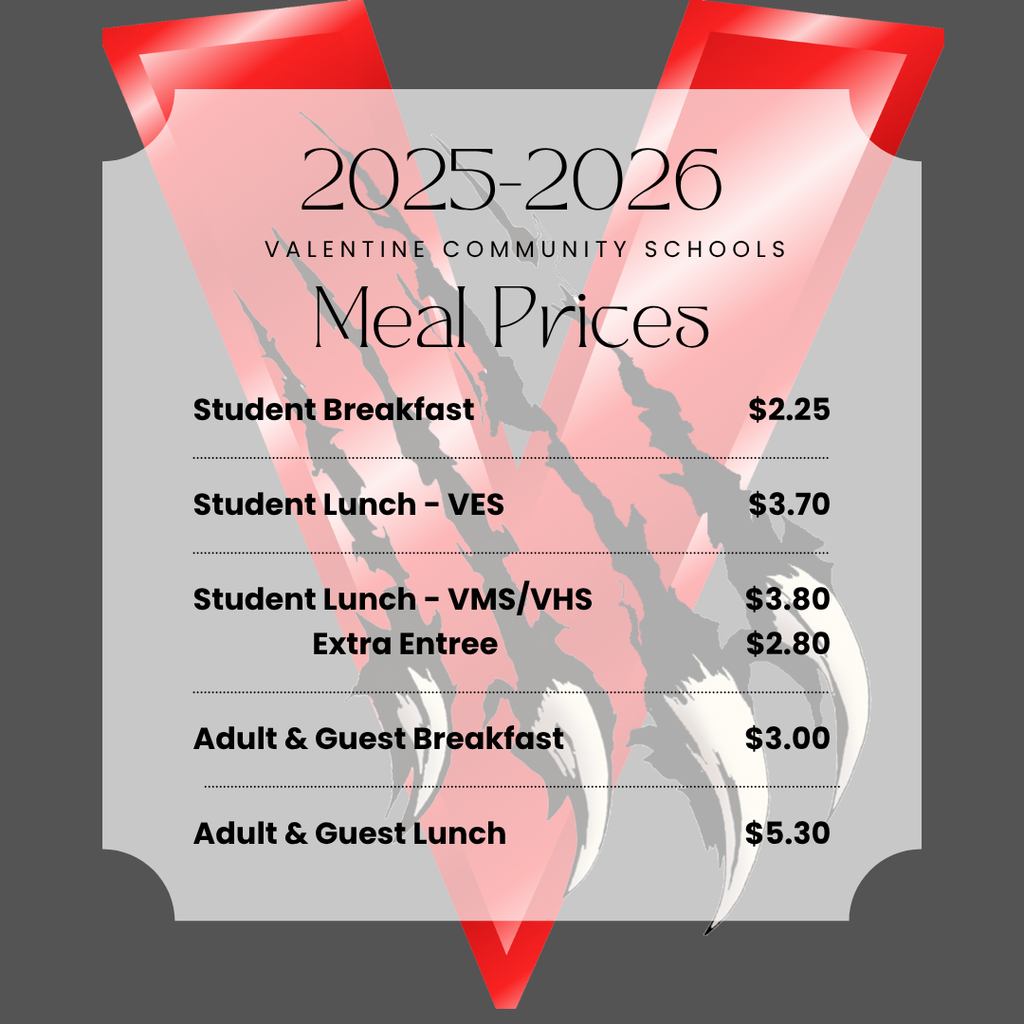 25-26 Meal Prices