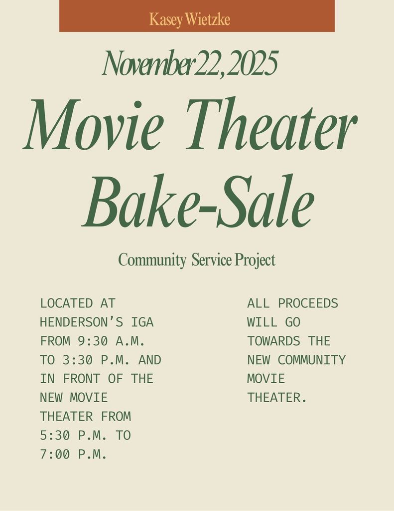 Thanksgiving bake sale