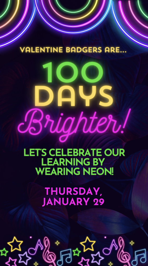 100 Days Celebration flyer