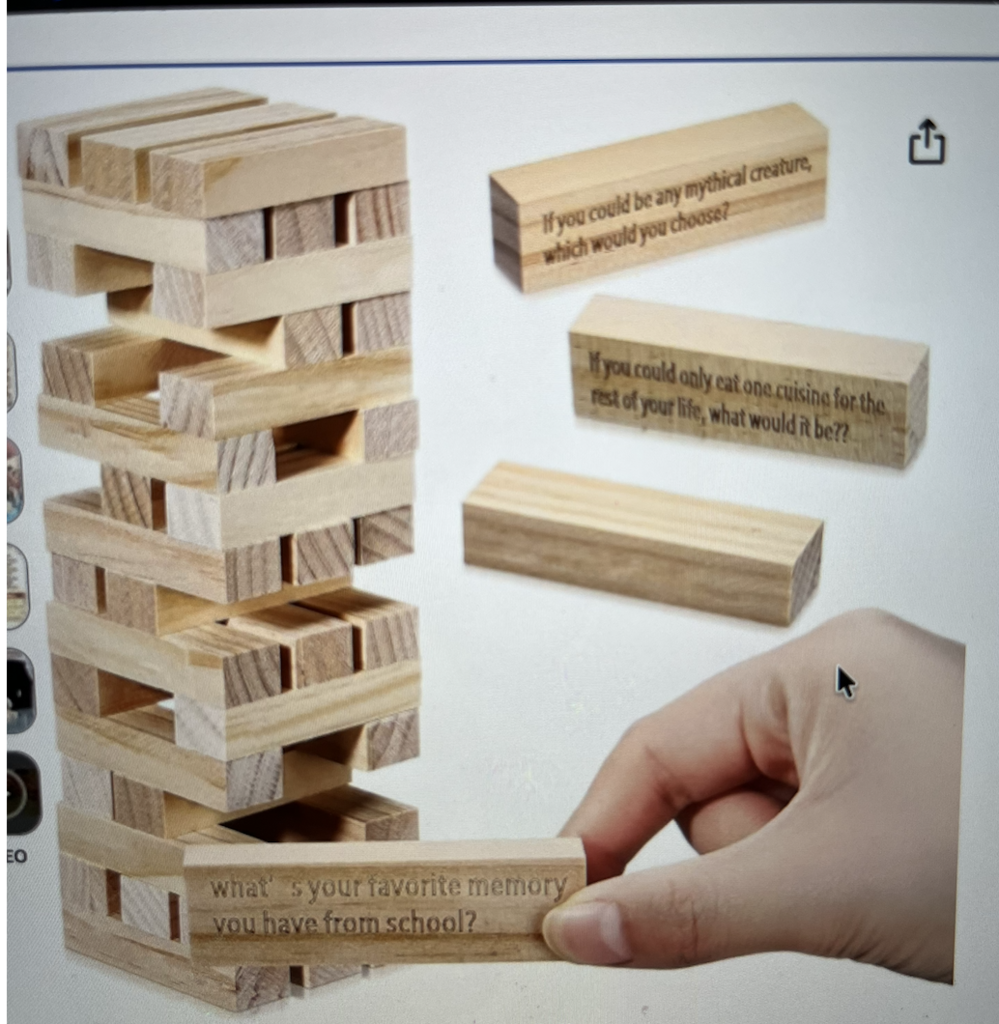 Get-to-know-you Jenga