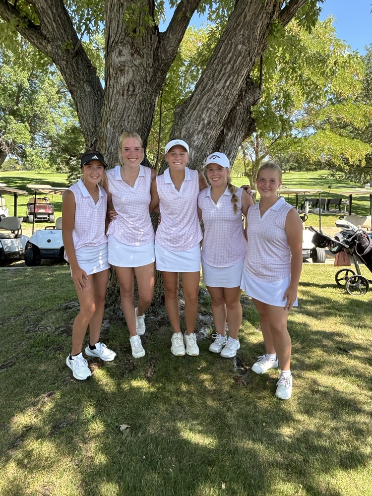 Lady Badgers: Kassie Hanson, Rylee Wackler, Joni Cox, Tierney Miller and Whittley Cumbow