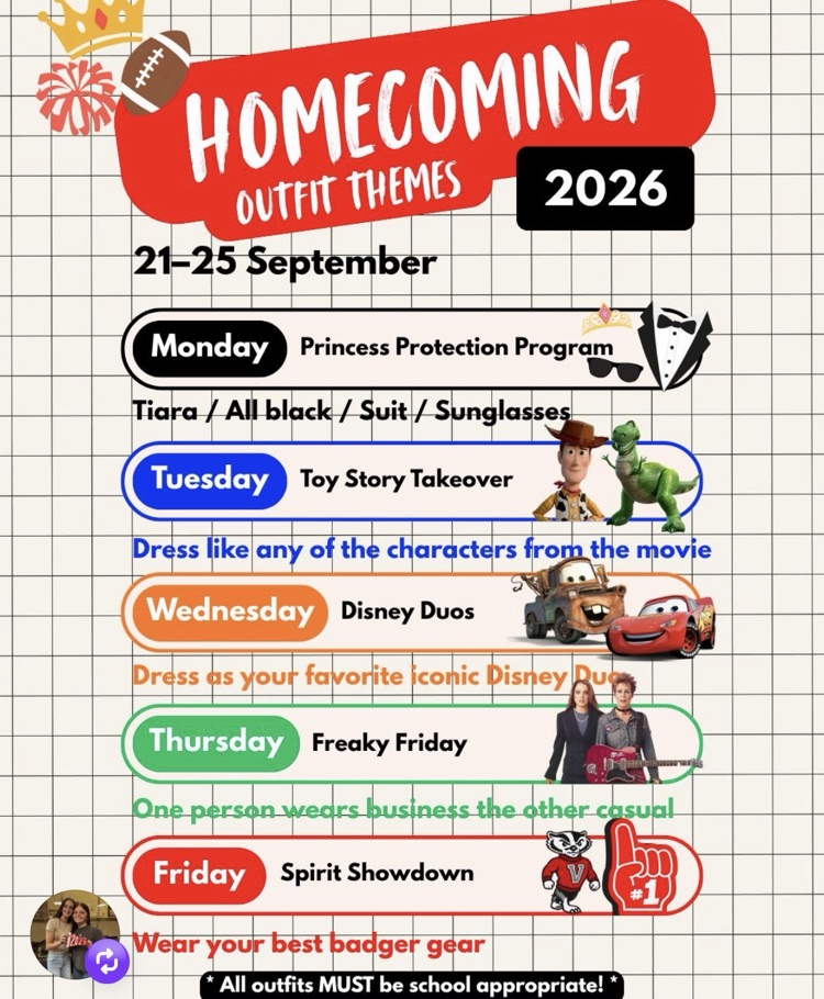 VHS Spirit Days