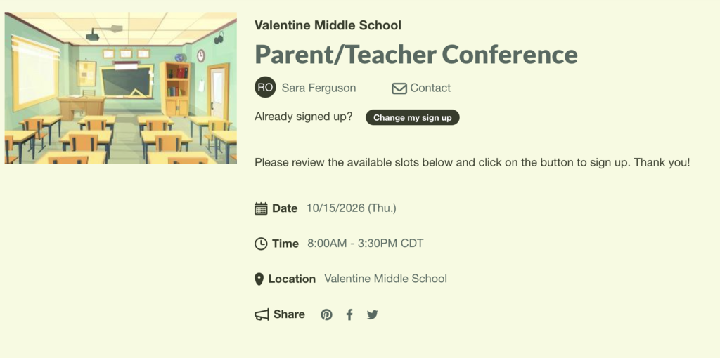 VMS Parent/Teacher Conference