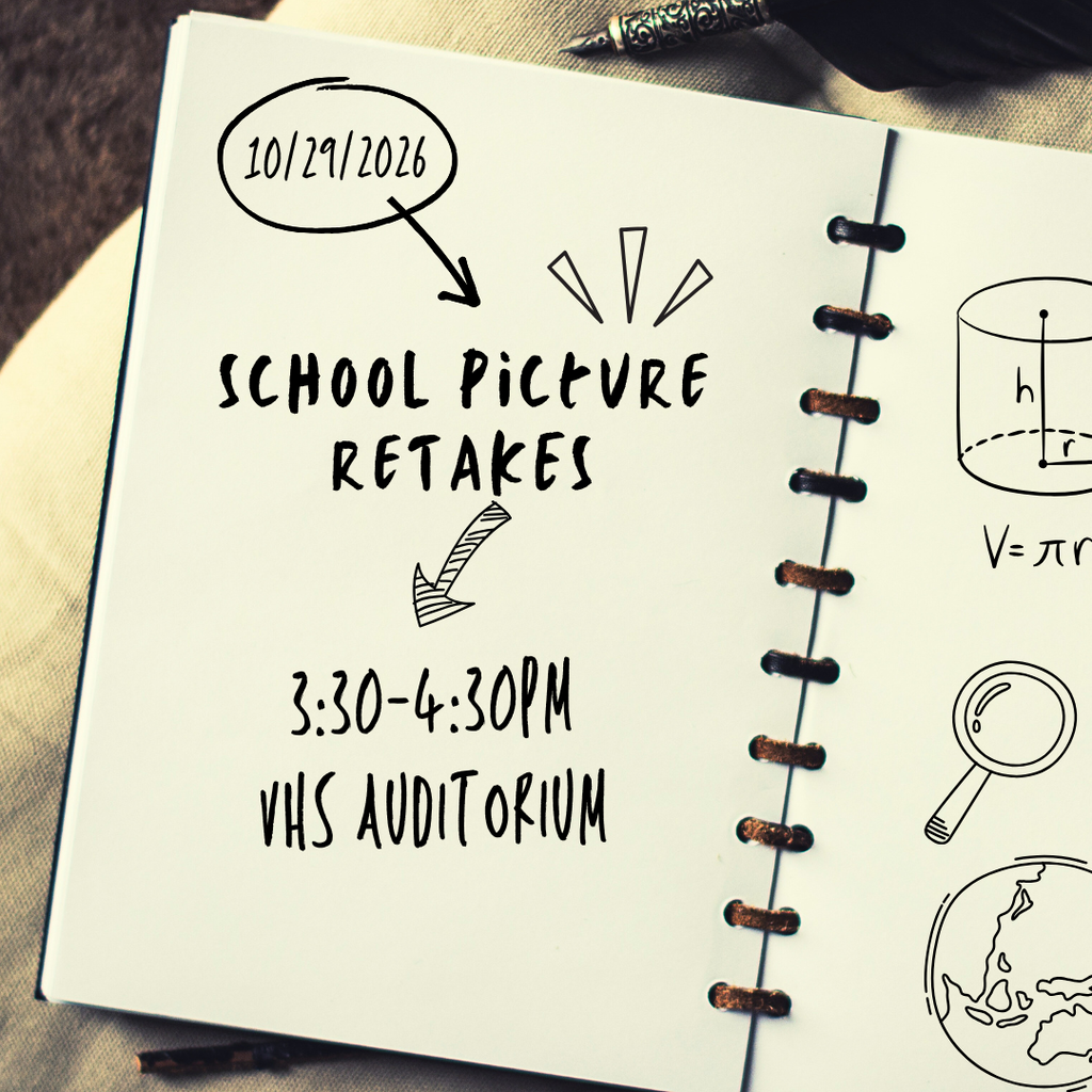 Graphic states that School Picture re-takes will be on 10/29