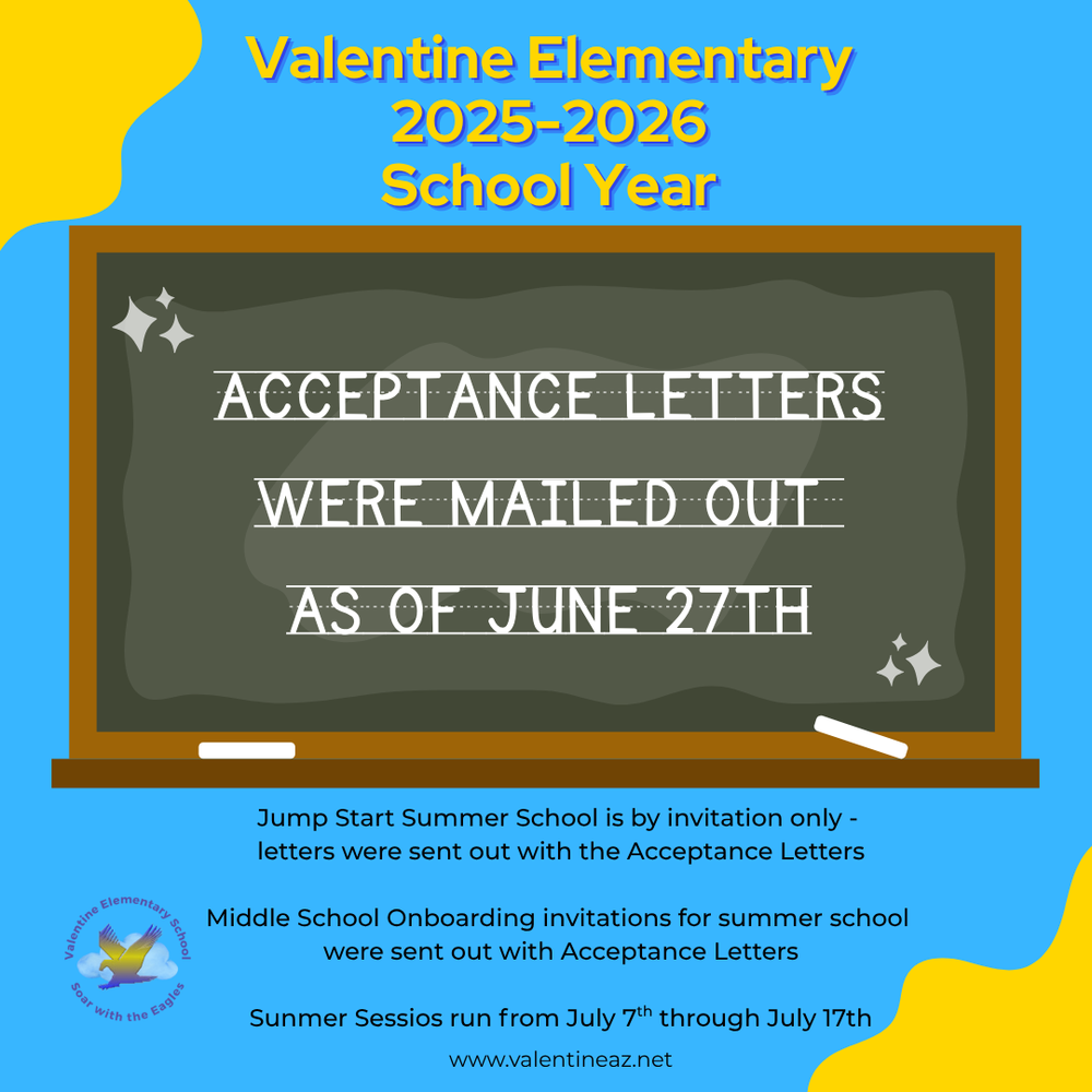 Attendance Acceptance Letters and Summer Sessions