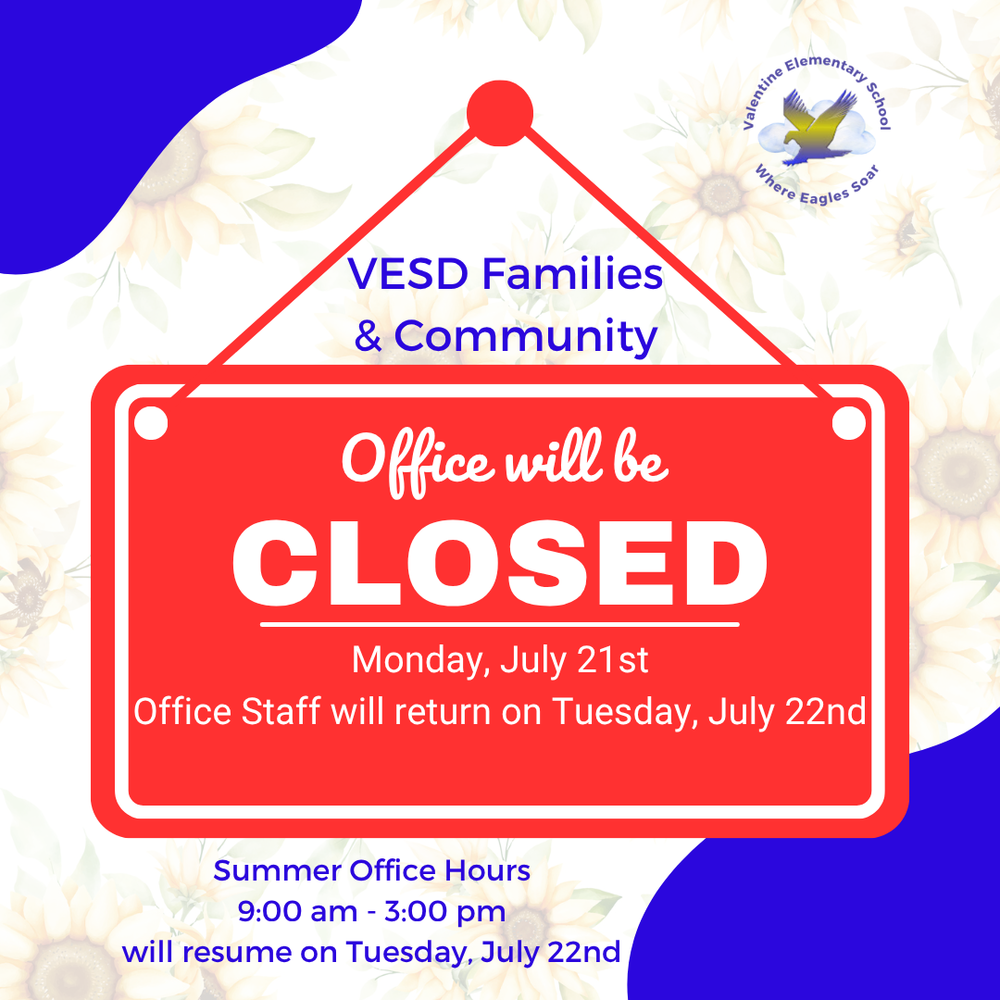 Office Closed - July 21st