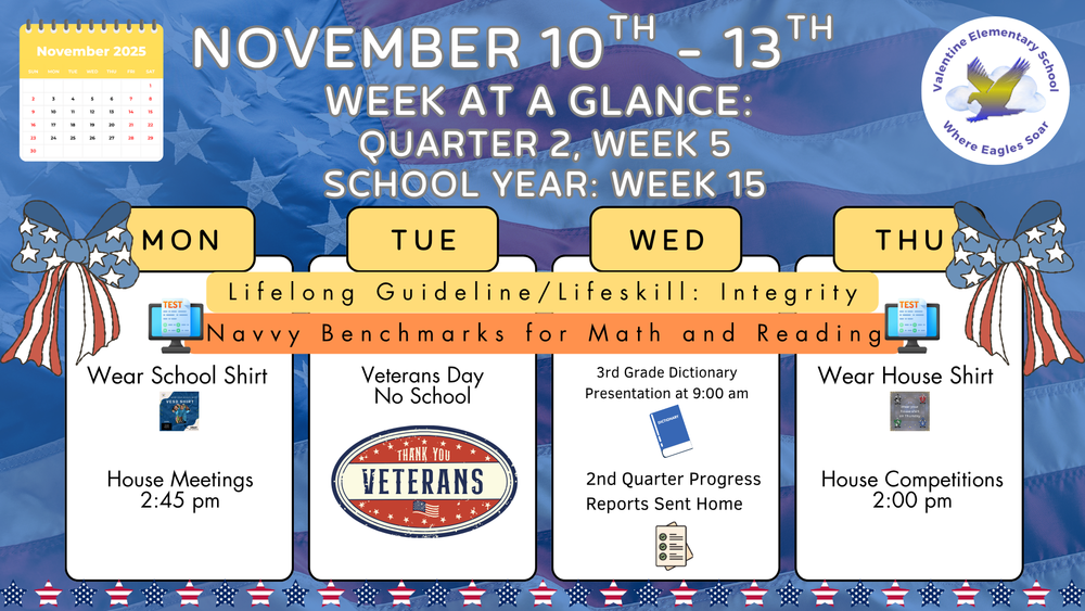 Week-at-a-Glance November 10th - November 13th