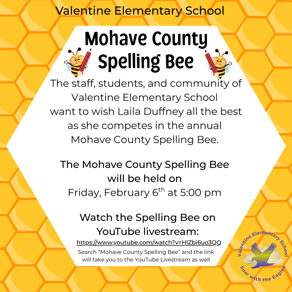 Mohave County Spelling Bee - Good Luck Laila!