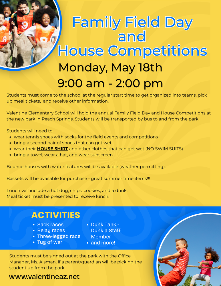 Family Field Day and House Competitions