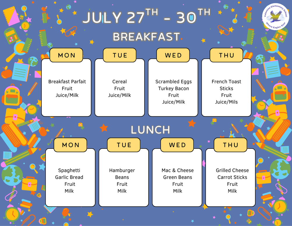 Menus - Week 1