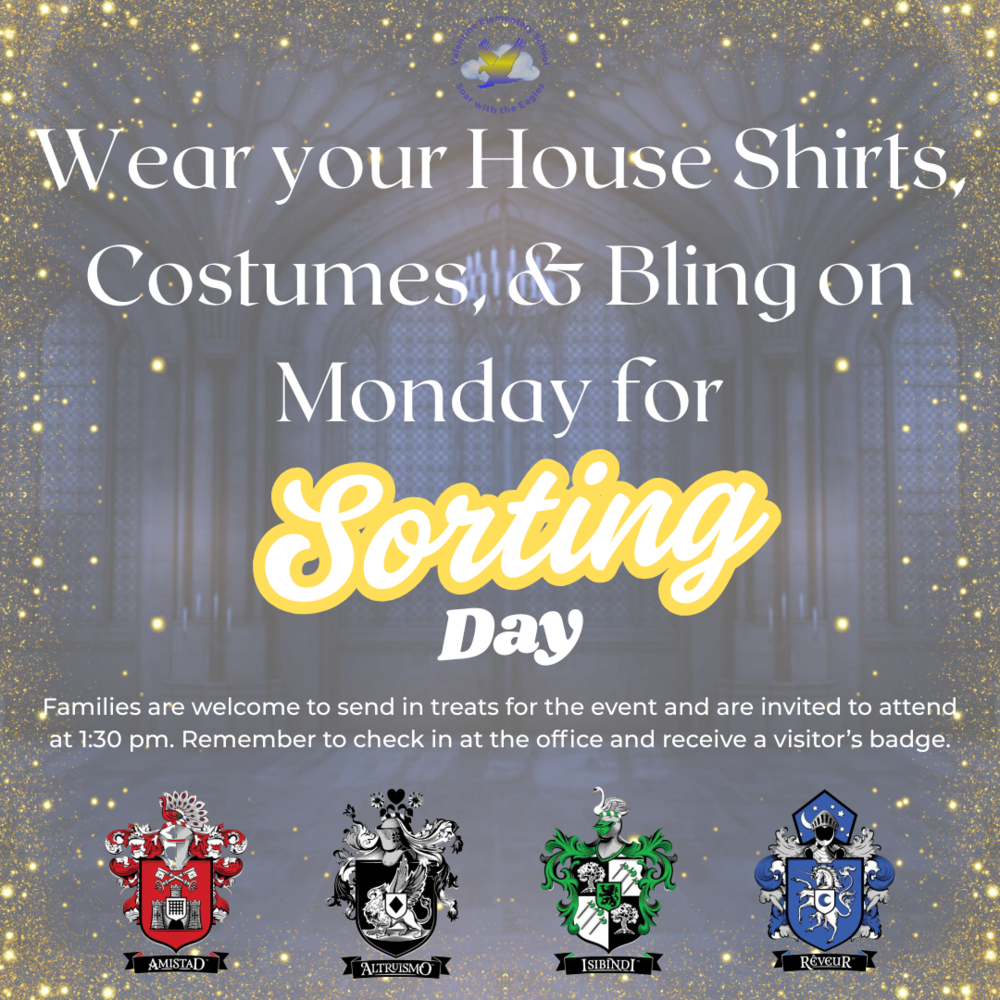 House Sorting Day - Monday, August 18th