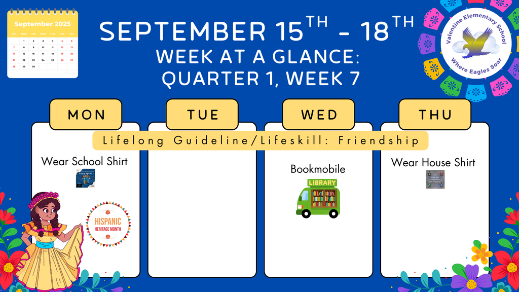 Week-at-a-Glance  September 15th -September 18th