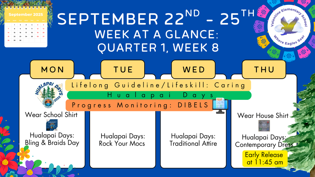 Week-at-a-Glance  September 22nd - 25th