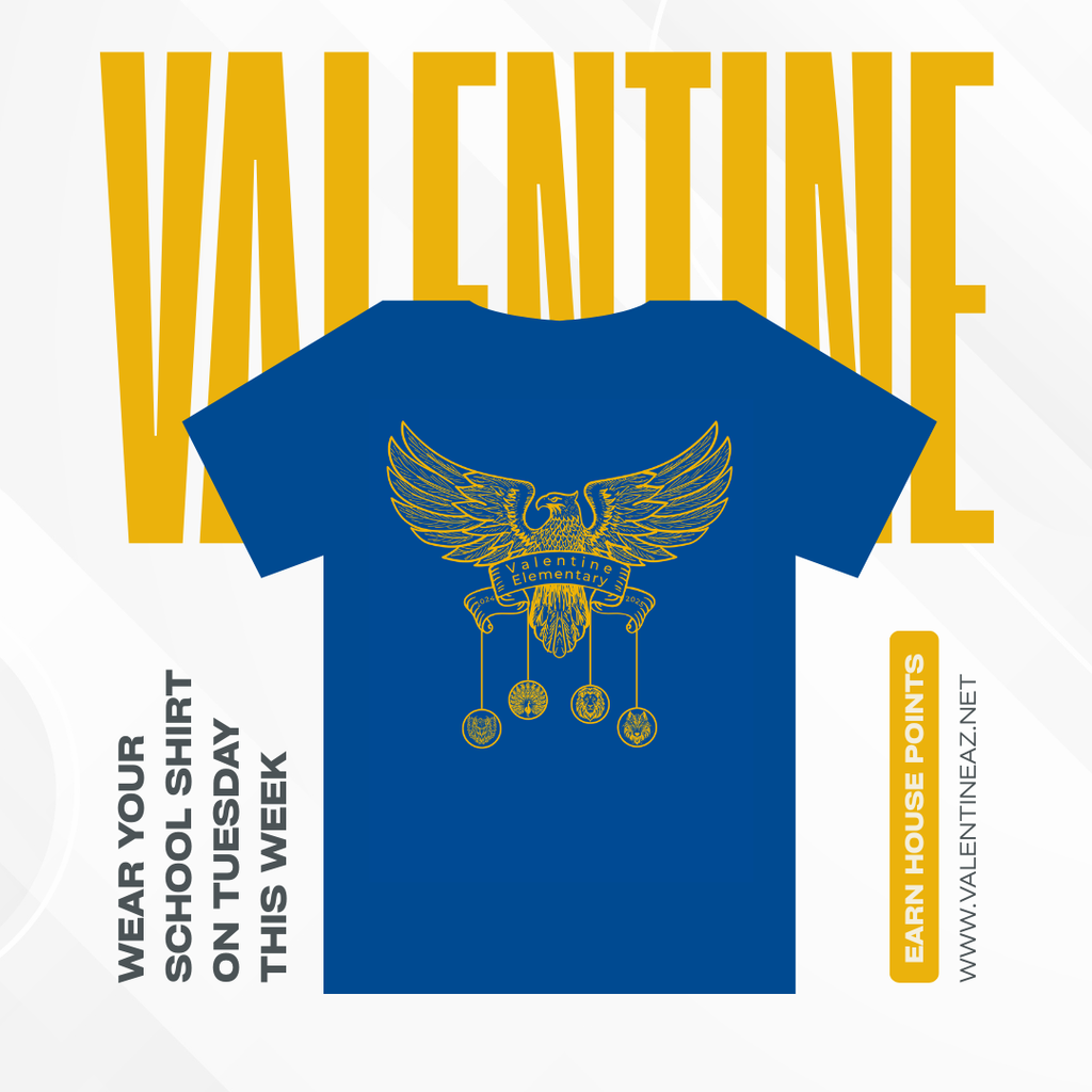 Wear Your School Shirt on Tuesday This Week to Earn House Points