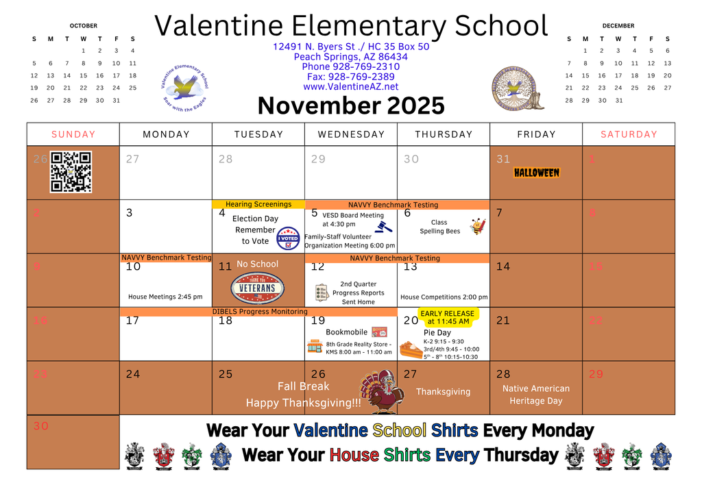 Events Calendar - November 2025