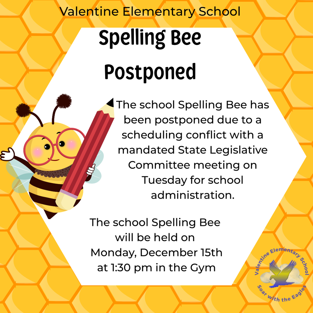 School Spelling Bee Postponed