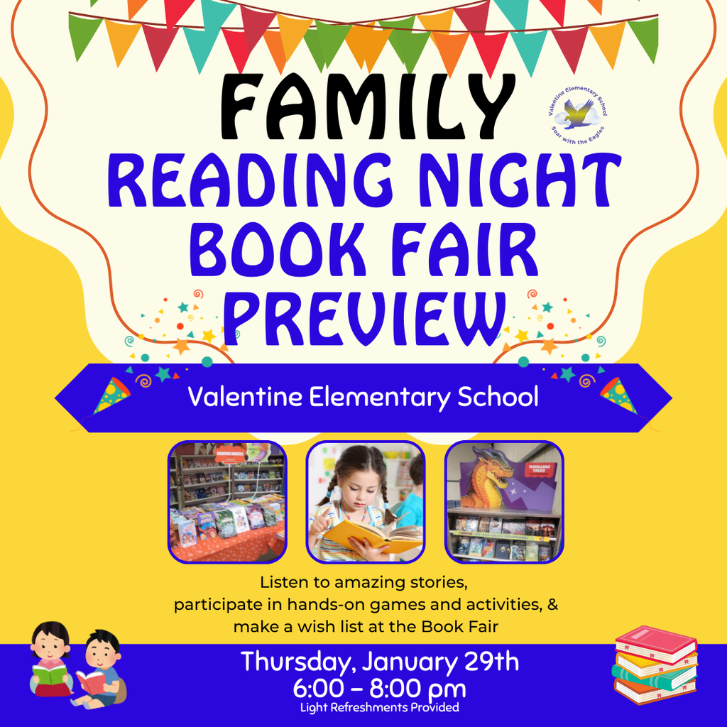 Family Reading Night & Book Fair Preview
