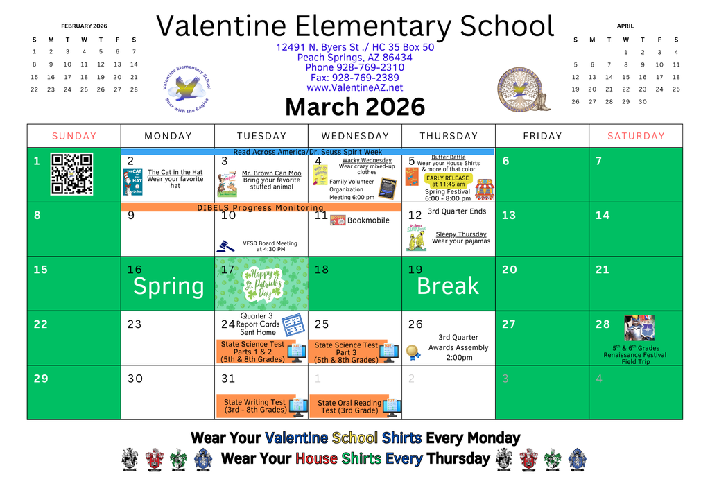 Events Calendar - March 2026
