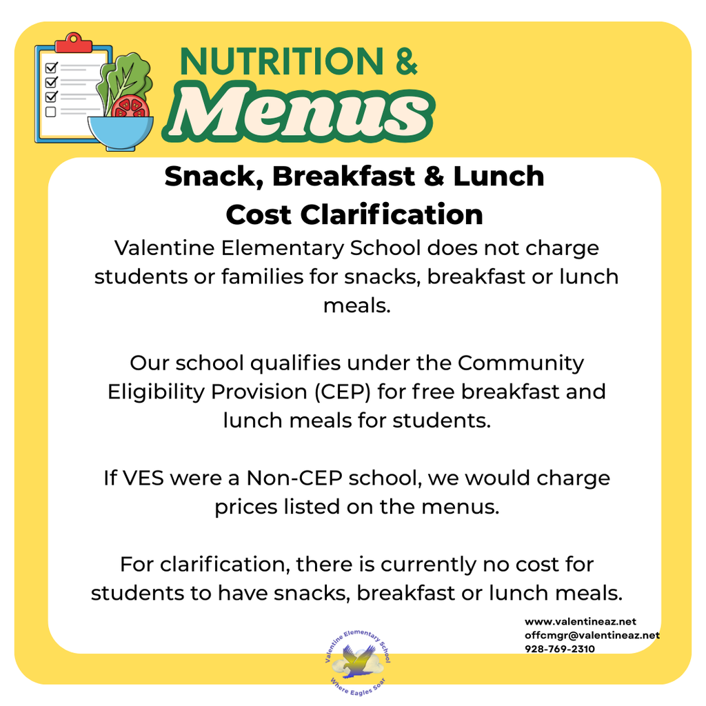 Snack, Breakfast & Lunch Cost Clarification