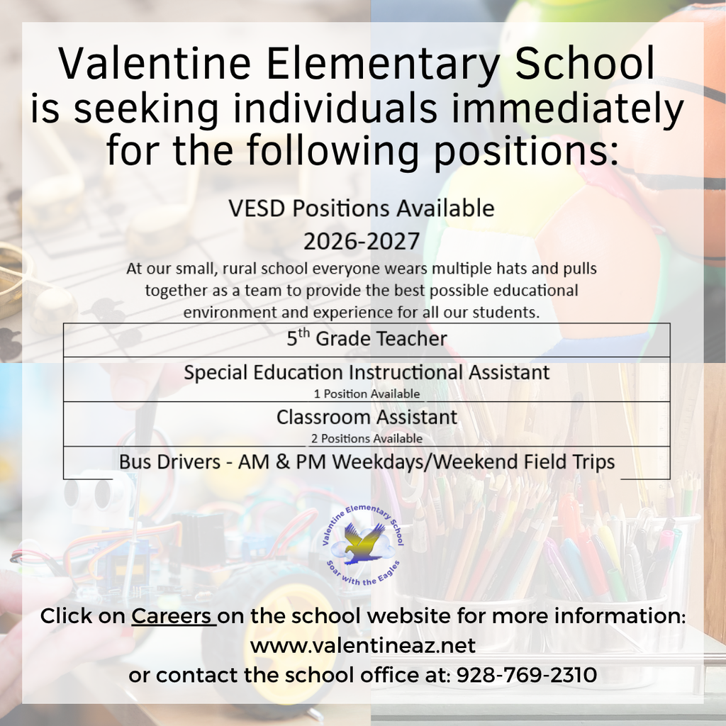 Employment Opportunity - Positions Available 2026-2027