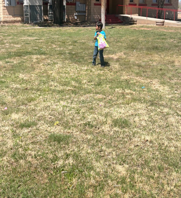 Gabriel egg hunting