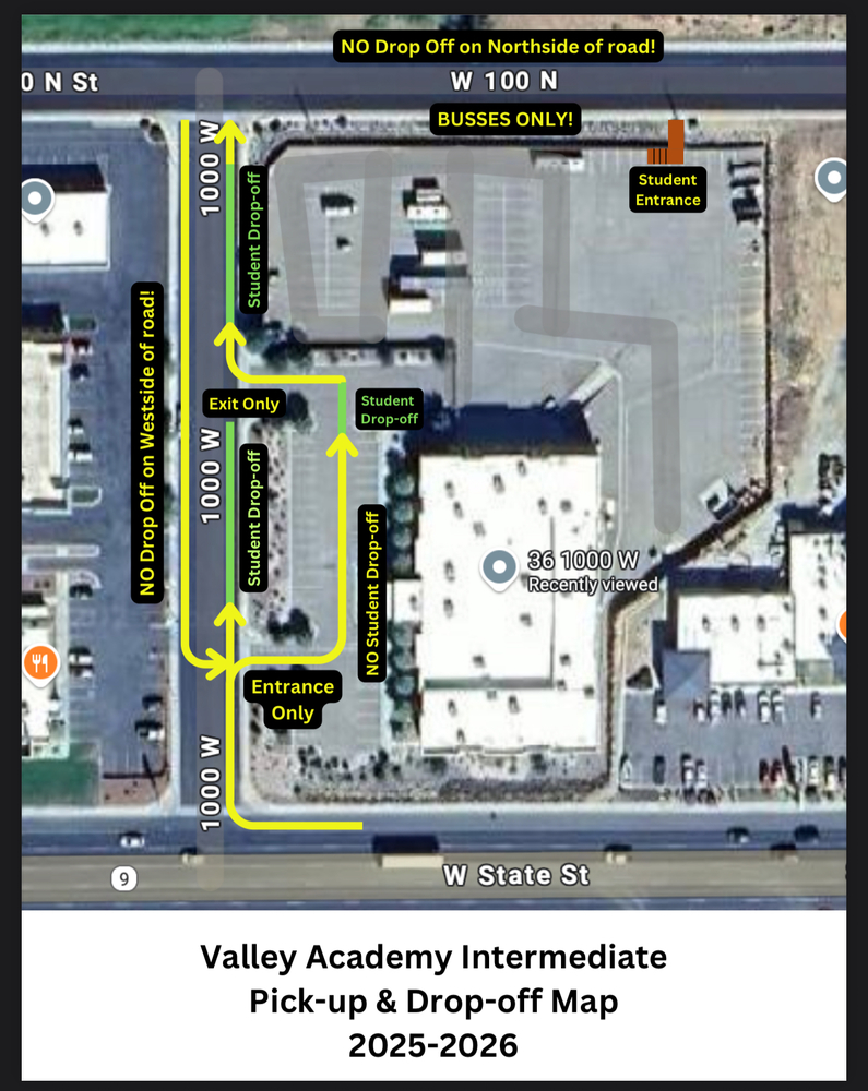 Intermediate Drop Off & Pickup Map