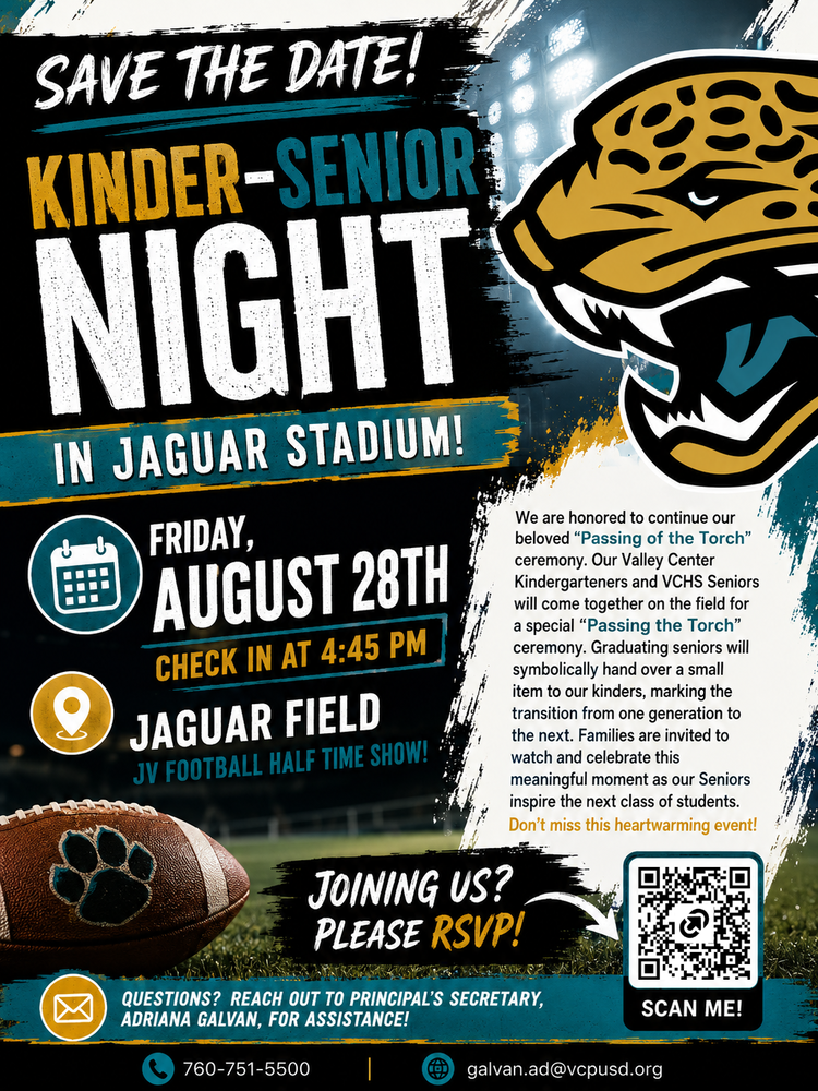Join us for Kinder- Senior Night