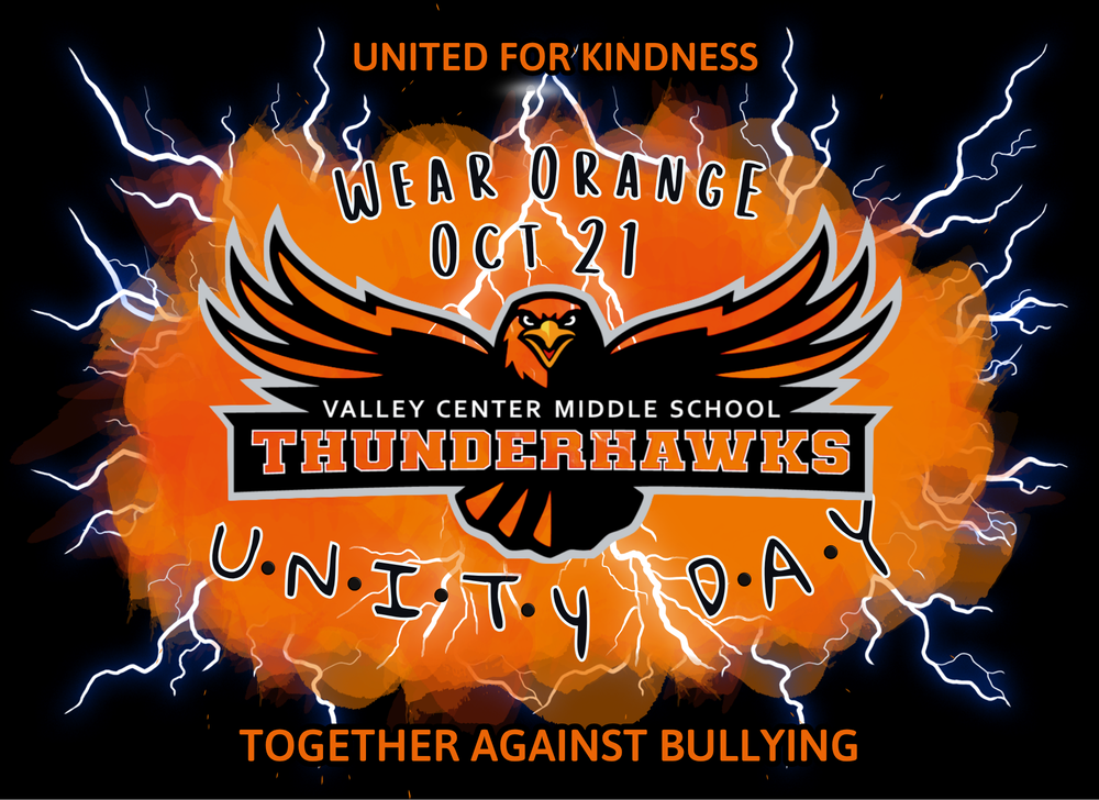 Wear OrangE U N I T y D A Y UNITED FOR KINDNESS Oct 21 TOGETHER AGAINST BULLYING